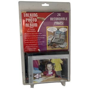 Talking Photo Album 24 Recordable Pages Gerson Innovation 4x 6 vintage